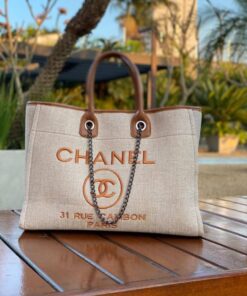 Bolsa Feminina Tote Tecido Logo Premium Estilo Praia Versatil
