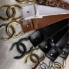 Cinto Feminino Couro Sintetico Fivela Metalica Premium Versatil