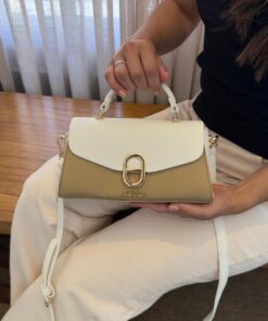 Bolsa Feminina Casual Khaki Bege Tecido Premium Versatil