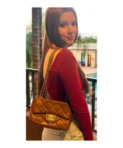 Alternative view of Bolsa Feminina Clutch Matelasse Corrente Dourada Festa