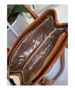 Bolsa Feminina De Mao Arezzo Textura Trancada Couro Premium