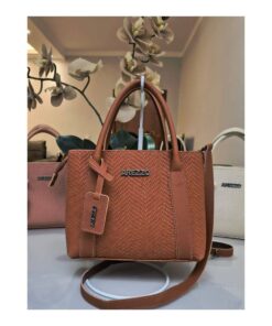 Alternative view of Bolsa Feminina De Mao Arezzo Textura Trancada Couro Premium