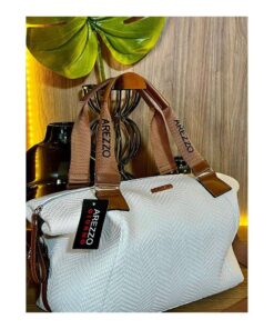 Bolsa Feminina Weekender Viagem Arezzo Trancada Espacosa