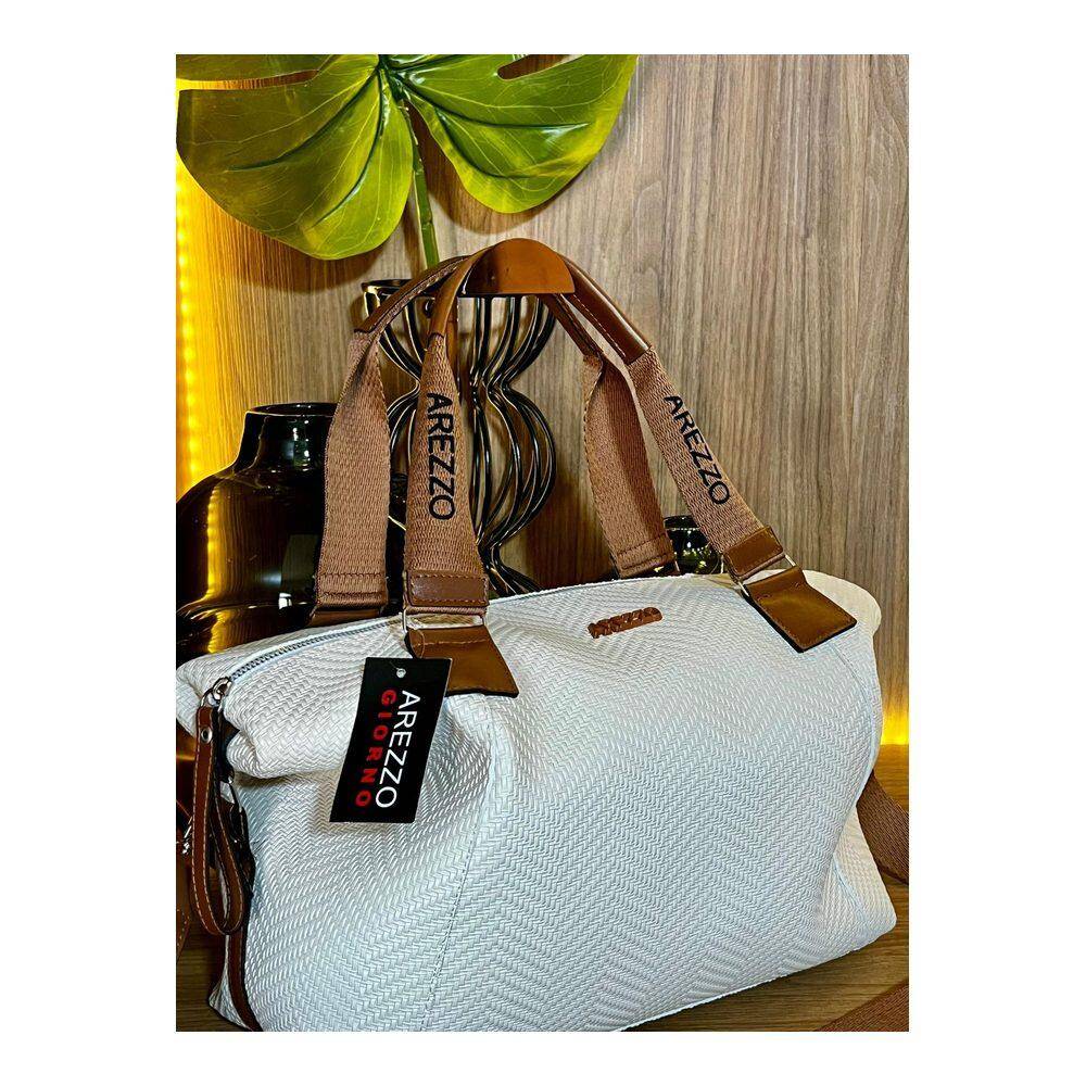 Bolsa Feminina Weekender Viagem Arezzo Trancada Espacosa