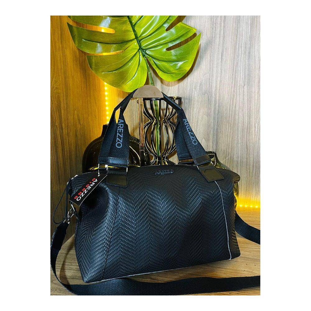 Bolsa Feminina Weekender Viagem Arezzo Trancada Espacosa - Imagem 4