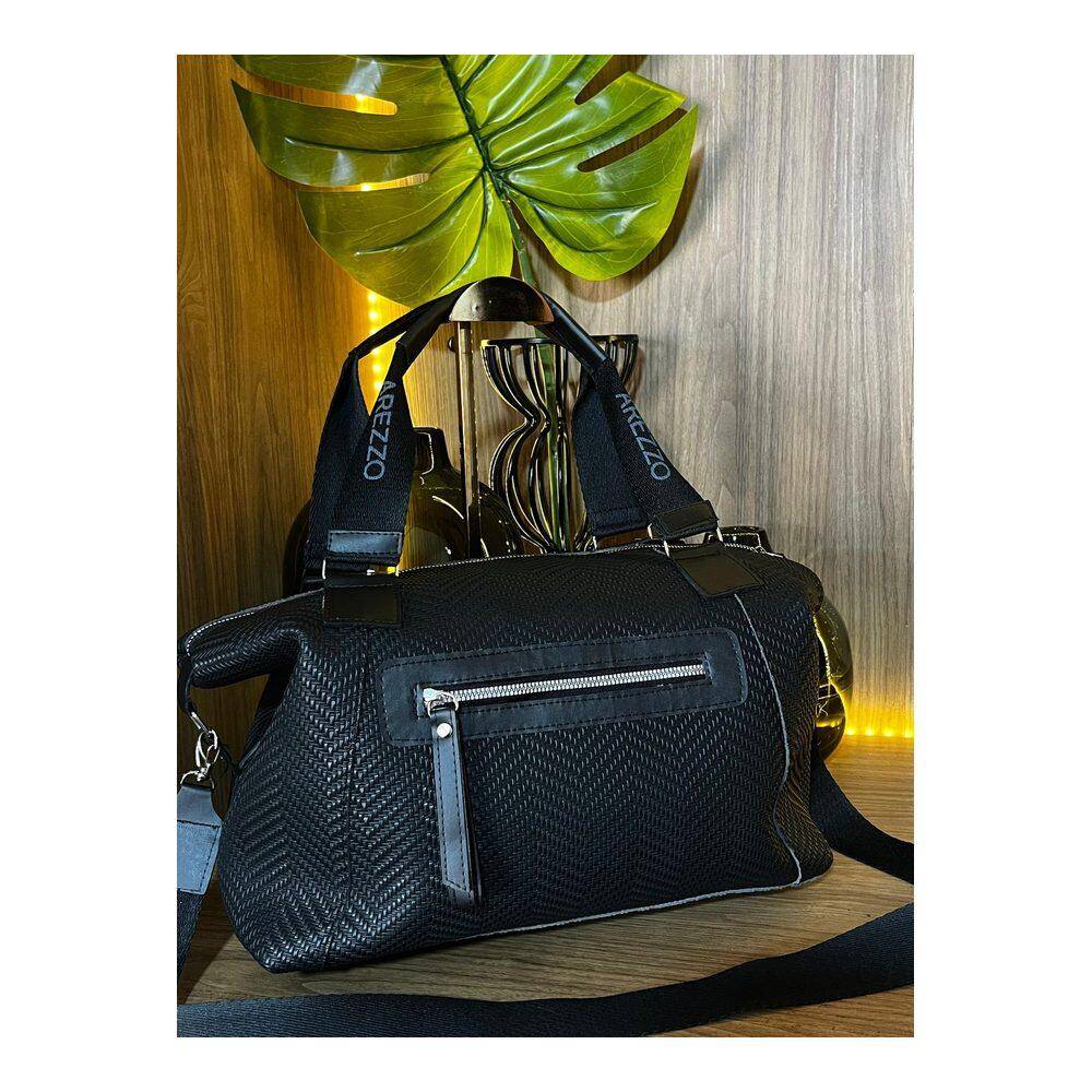 Bolsa Feminina Weekender Viagem Arezzo Trancada Espacosa - Imagem 5